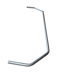 Curtain tube 45° 1/2"x1370 f/manure curtain MB drive IW=1220